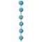 12 Pack: Aqua Rhinestone Studded Round Beads, 10mm by Bead Landing™